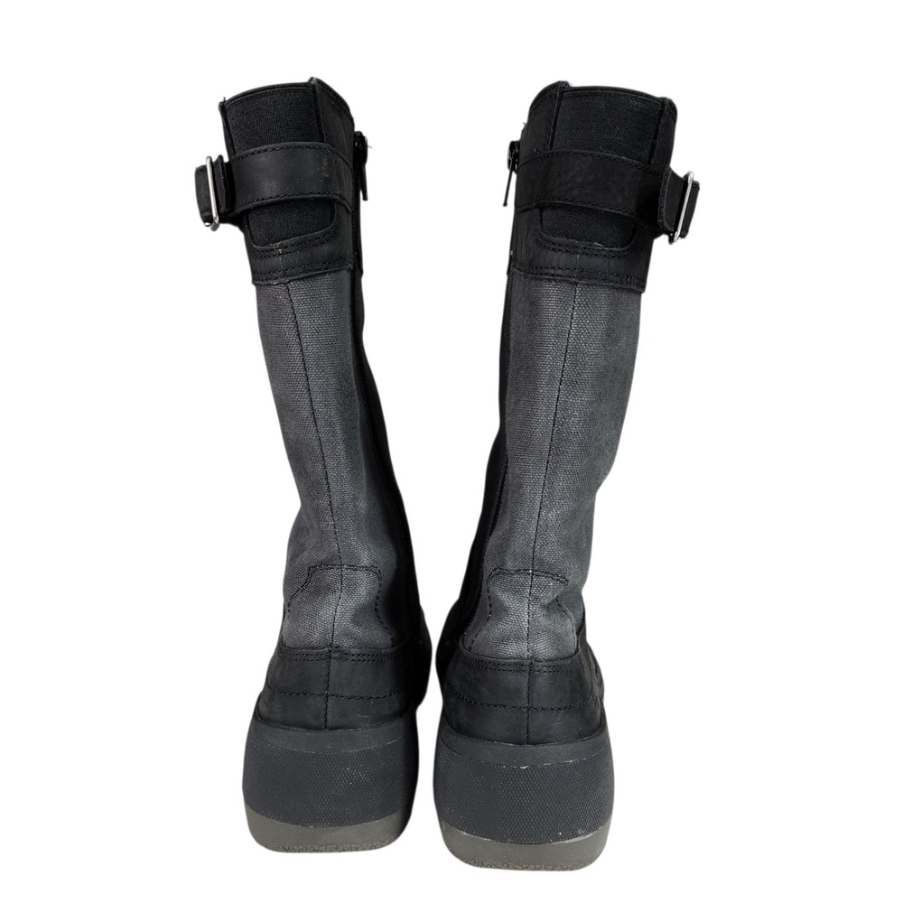Merrell Tall Boots 6 Women Haven Black Gray Leather Waterproof Mid Calf Workwear - Picture 5 of 13